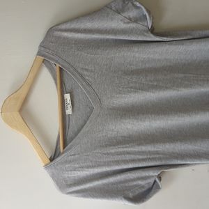 Grey T-shirt Dress with Pockets (Medium)